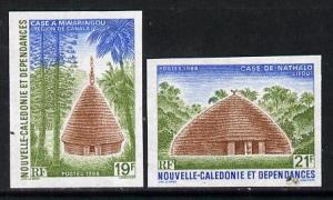 New Caledonia 1988 Traditional Huts set of 2 imperf from ...