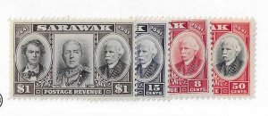 Sarawak Sc #155-158  set of 4  OG VF