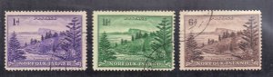 NORFOLK ISLANDS SCOTT# 2, 3, 9 USED,  1947