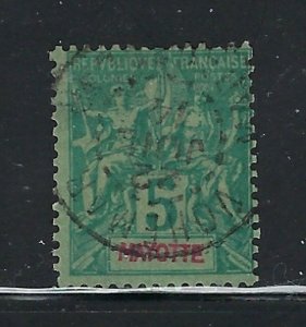 Mayotte 4 Used 1892 issue (fe6883)