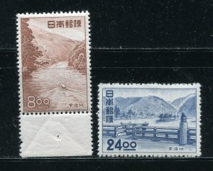 Japan 533-534 Uji River and Bridge Stamps MNH 1951