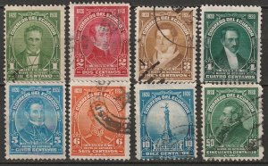 Ecuador 1920 Sc 223//237 partial set used