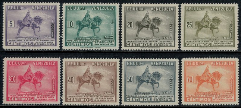 Venezuela #C322-9*  CV $11.40