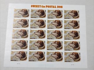SCOTT # 4547-OWNEY THE POSTAL DOG-PANE OF (20) FOREVER STAMPS-MNH