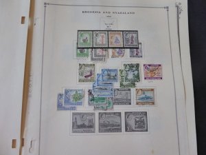 Rhodesia and Nyasaland 1954-1963 Stamp Collection on Scott Specialty Alb Pgs