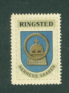 Denmark.1940/42 Poster Stamp.MNG Coats Of Arms:District: Ringsted. Knight Helmet