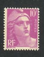 France; Scott 546; 1946; Unused; NH