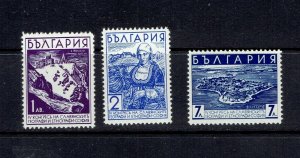 BULGARIA - 1936 GEOGRAPHICAL & ETHNOGRAPHICAL CONGRESS - SCOTT 301 TO 303 - MNH