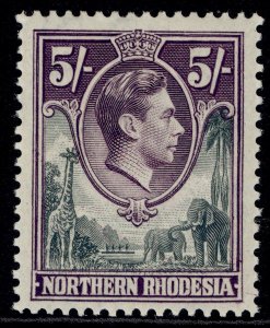 NORTHERN RHODESIA GVI SG43, 5s grey & dull violet, M MINT. Cat £29.