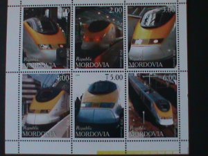 MOLDOVA -1999- MORDEN EXPRESS TRAINS-MNH-S/S-VF LAST ONE WE SHIP TO WORLDWIDE