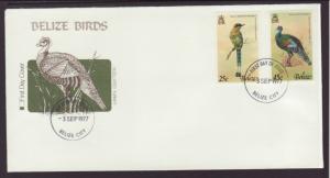 Belize 389,391 Birds 1977 Fleetwood U/A FDC