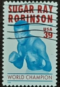 US Scott # 4020; used 39c Sugar Ray Robinson from 2006; VF/XF centering