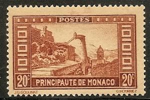 Monaco  111 Mint OG 1932 20c org brn View