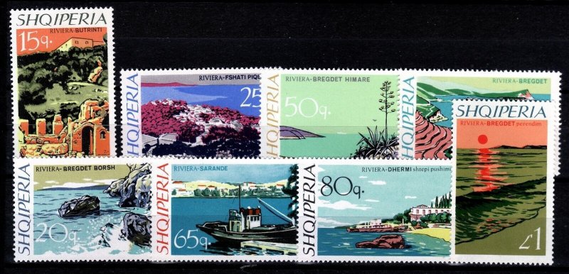 ALBANIA Sc 1035-42 NH ISSUE OF 1967 - VIEWS