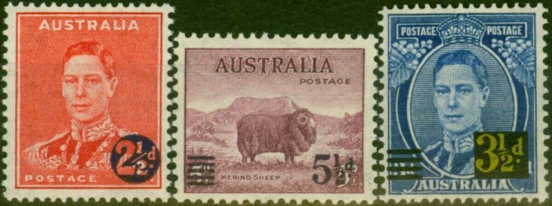 Australia 1941 Set of 3 SG200-202 Fine VLMM