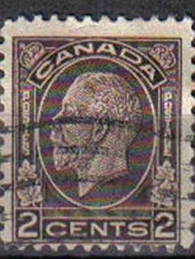 CANADA, 1932, used 2c. brown, King George V . Issued 1 December 1932