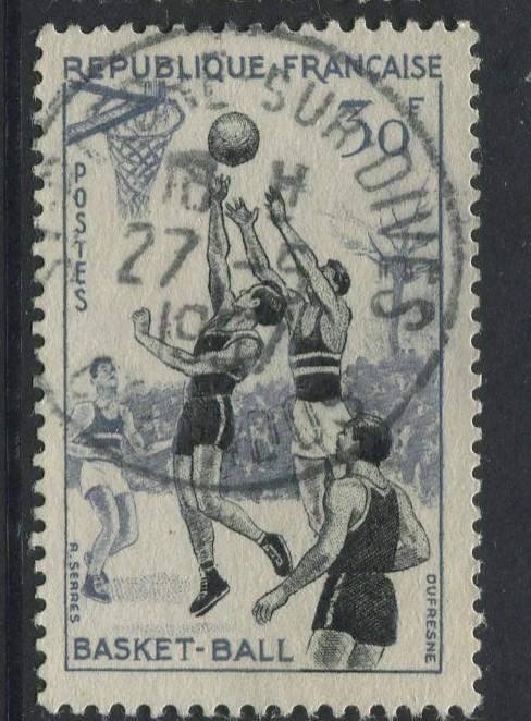 France - Scott 801 - General Issue -1956 - FU - Single 30fr Stamp