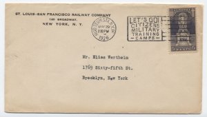 1926 #628 5ct Ericsson New York FDC St. Louis-San Francisco Railway [A39.26]