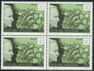 Vatican City  #1024  Mint NH  block of 4 CV $4.00