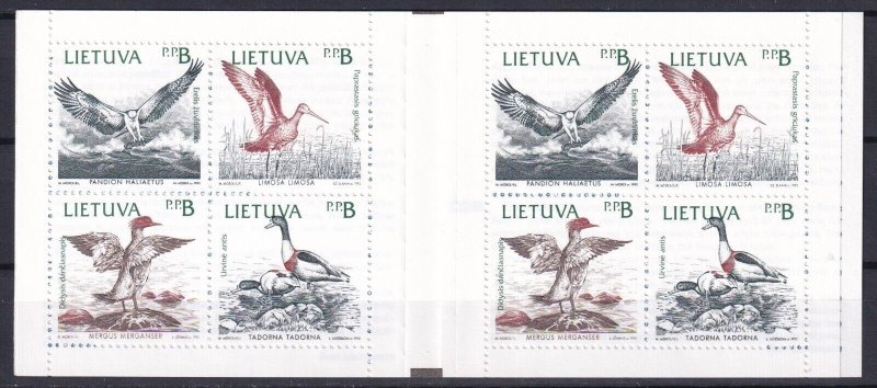 Lithuania 1992 Birds MNH Booklet 