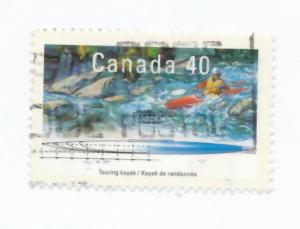 Canada 1991 Scott 1318 used - 40c, Touring Kayak 