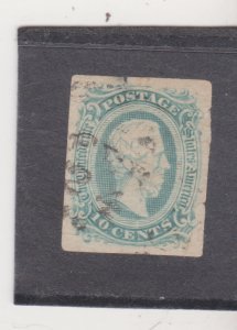 US CSA Confederate Stamp Scott #  11a Used wide margins small thin at top