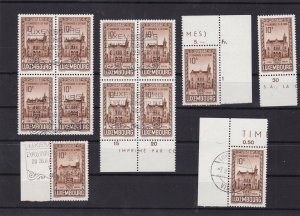 luxembourg 1936 philatelic congress stamps+cancels   ref 11872