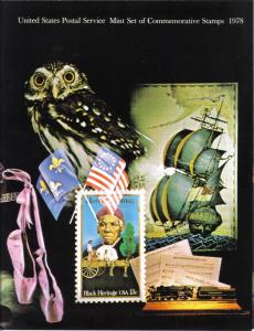 1978 USPS  Commemorative Year Set