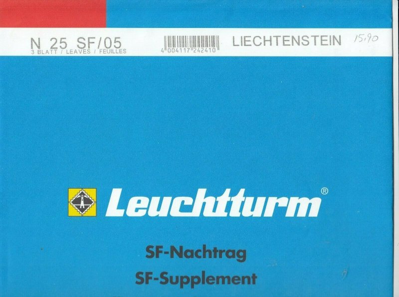 Lighthouse Leuchtturm Supplement N25 SF 05 Liechtenstein