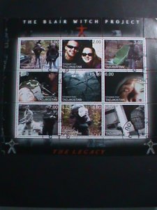 TAJIKISTAN  THE BLAIR WITCH PROJECT CTO -MNH SHEET. VERY RARE