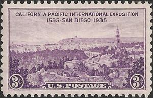 # 773 MINT NEVER HINGED CALIFORNIA PACIFIC EXPOSITION