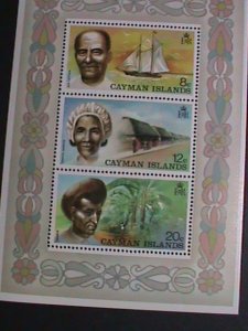 CAYMAN ISLANDS-1974- SHIP CAPTAIN OF THE SHIP MNH S/S VF WE SHIP TO WORLD WIDE