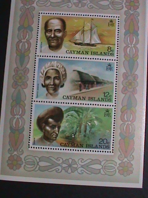 CAYMAN ISLANDS-1974- SHIP CAPTAIN OF THE SHIP MNH S/S VF WE SHIP TO WORLD WIDE