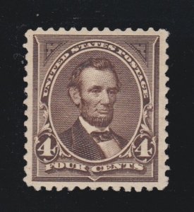 US 254 4c Lincoln Mint VF-XF OG NH SCV $600