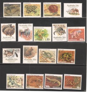 Australia  SC# 784-800, VF, Mint (NH),   CV $17.25  ....   0331377