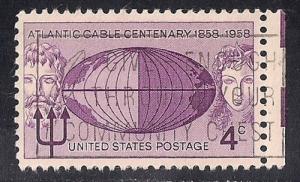 1112 4 cent Atlantic Cable Centennial XF used