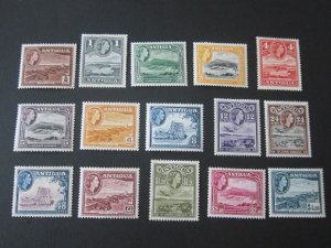 Antigua 1953 Sc 107-121 set MH