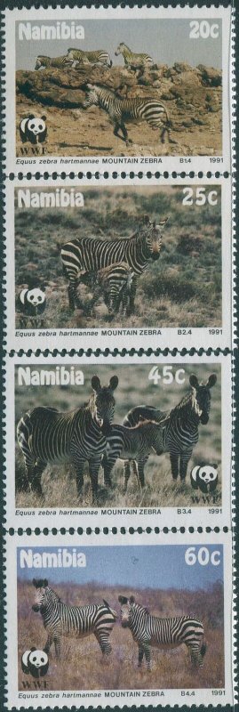 Namibia 1991 SG572-575 Mountain Zebra set MLH 