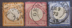 Germany #16-18 Used- SCV=$20.75