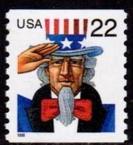 #3353 Uncle Sam WAG Coil - MNH