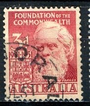 Australia 1951; Sc. # 241; Used Single Stamp