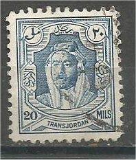 JORDAN, 1947, used 20m, Abdullah Scott 235