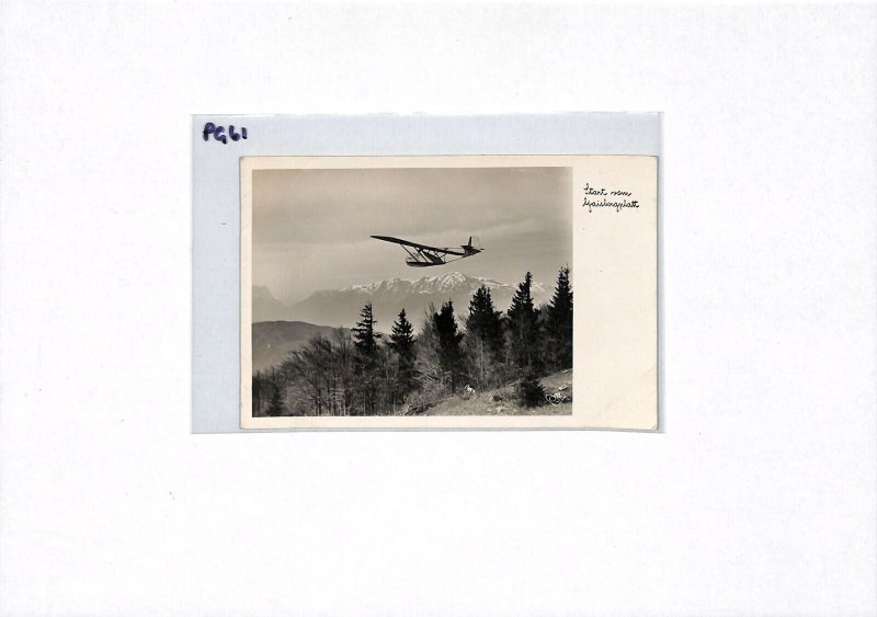 AUSTRIA Aviation RP Postcard GLIDER Launch *Spende 50gr* Cachet {ex Slater}PG61