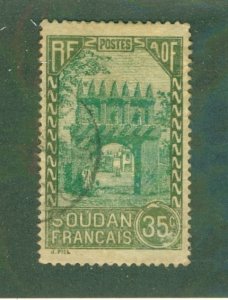 FRENCH SUDAN 72 USED BIN $0.50