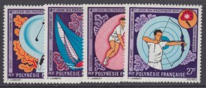 French Polynesia, Scott C74-C77, MNH 