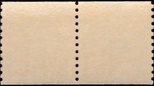 # 1055bv DRY PRINT SMALL HOLES TAGGED Line Pair BROWN GUM MINT NEVER HINGED (...