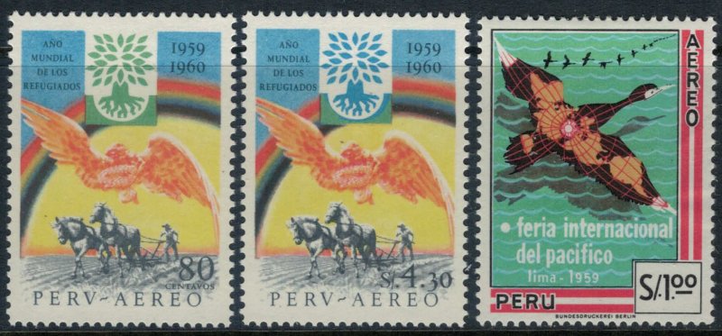 Peru #C163-5*  CV $5.30