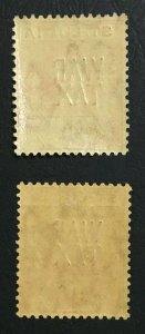 MOMEN: ST LUCIA SG #89,89b 2 SHADES 1916 MINT OG NH/H £80 LOT #61572