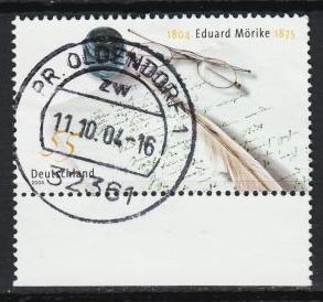  Germany - 2004 E.Morike, poet  Sc# 2296 - (4791)