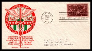 US 949 Doctors Cachet Craft Steahle Typed FDC